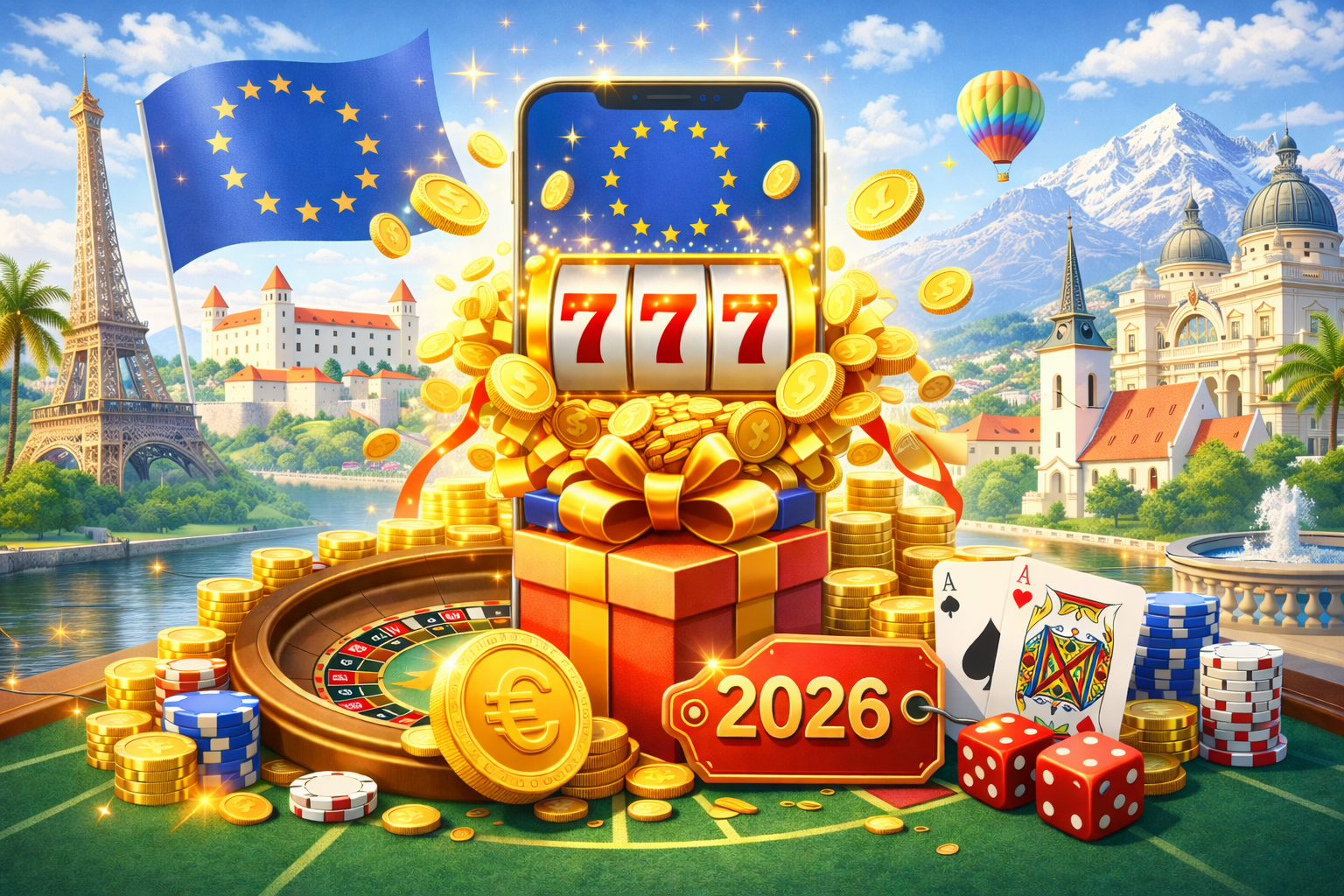 Najlepšie Európske Kasína pre Slovákov